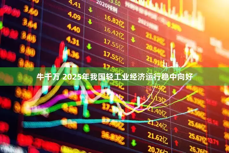 牛千万 2025年我国轻工业经济运行稳中向好